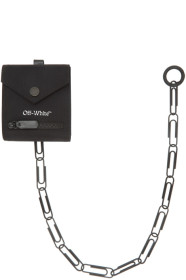 Off-White - Black Logo Chain Wallet