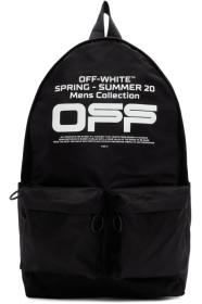 Off-White - Black Wavy Logo Backpack