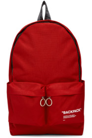 Off-White - Red Quote Backpack