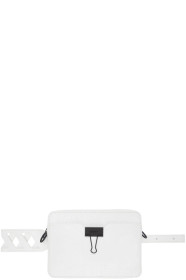 Off-White - White Crinkled Camera Bag