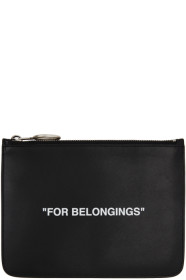 Off-White - Black Quote Pouch