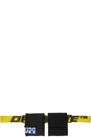 Off-White - Black & Yellow Two-Pocket Fanny Pack