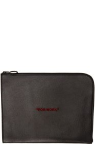 Off-White - Black Quote Pouch