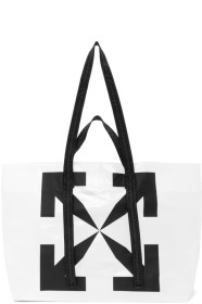Off-White - White Transparent Arrows Tyvek Tote