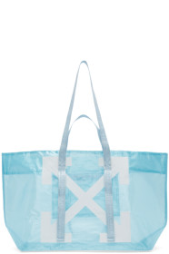 Off-White - Blue PVC Arrows Commercial Tote