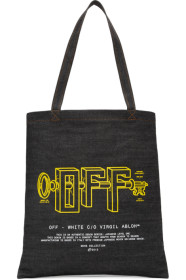 Off-White - Black Denim Universal Key Tote