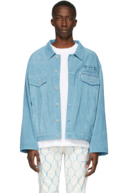Off-White - Blue Suede Taft Point Jacket