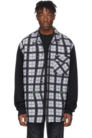 Off-White - ホワイト & ブラック コントラスト スリーブ シャツ