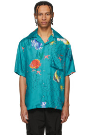 Off-White - Blue Silk Holiday Shirt