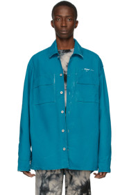 Off-White - Blue Denim Arrows Over Shirt