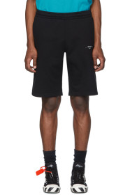 Off-White - Black Logo Sweat Shorts