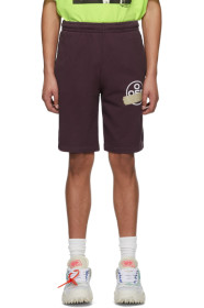 Off-White - Purple Tape Arrows Sweat Shorts