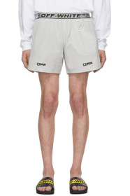 Off-White - Grey Lounge Track Shorts