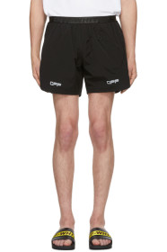 Off-White - Black Lounge Track Shorts
