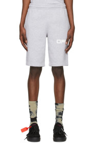Off-White - Grey Airport Tape Shorts