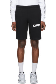 Off-White - Black Airport Tape Shorts