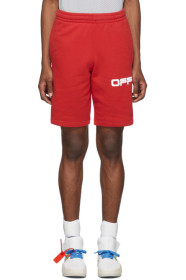 Off-White - Red Airport Tape Shorts