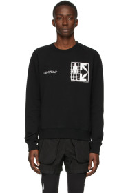 Off-White - Black Half Arrows Man Sweatshirt