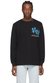 Off-White - 黑色 Fence Arrow 长袖 T 恤