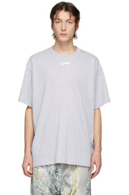 Off-White - Grey Airport Tape T-Shirt
