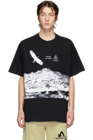 Off-White - Black & White Eagle Landscape T-Shirt