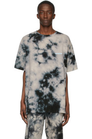 Off-White - Beige & Black Tie-Dye T-Shirt