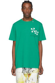 Off-White - 绿色 Fence Arrow T 恤