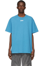 Off-White - Blue Airport Tape Over T-Shirt