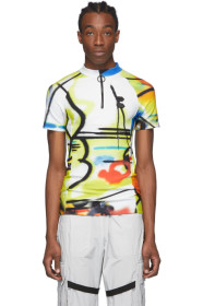 Off-White - 多色 Futura 联名 Spray Cycling T 恤