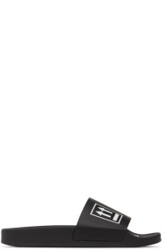 Off-White - Sandales à enfiler noires Double Arrow