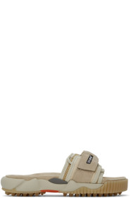 Off-White - Sandales à enfiler beiges Oddsy Minimal
