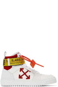Off-White - SSENSE 限定 ホワイト インダストリアル ハイトップ スニーカー