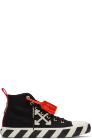 Off-White - ブラック & ホワイト アロー ミッドトップ スニーカー