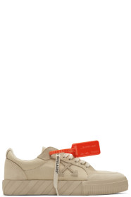 Off-White - 驼色硫化运动鞋
