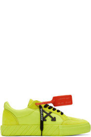 Off-White - イエロー バルカナイズ ロー スニーカー