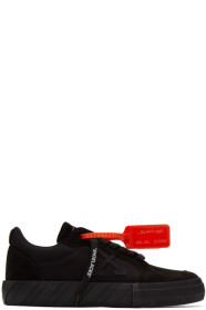 Off-White - ブラック スエード ロー バルカナイズ スニーカー