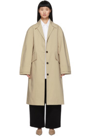 Studio Nicholson - Beige Bonded Vega Mac Coat