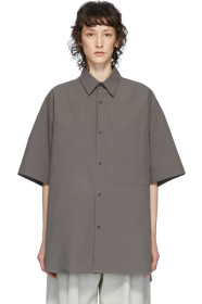 Studio Nicholson - Grey Oversized Sorono Shirt