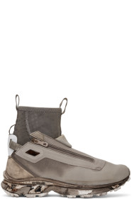 11 by Boris Bidjan Saberi - Baskets grises Bamba 3 édition Salomon