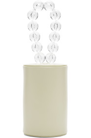 Building Block - Off-White Cylinder Wristlet Clutch