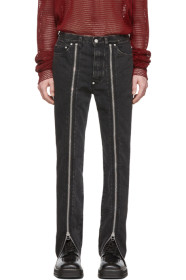 Johnlawrencesullivan - Jean gris Zip Front