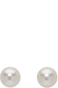 Pearls Before Swine - Silver Akoya Pearl Earrings