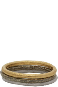 Pearls Before Swine - Silver & Gold Stacking Ring Set