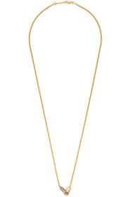 Pearls Before Swine - Collier argenté et doré Double Link Pendant exclusif à SSENSE
