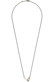 Pearls Before Swine - Collier argenté Double Link Pendant