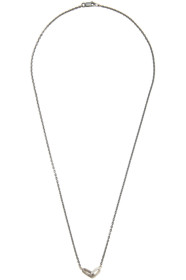 Pearls Before Swine - Collier argenté Double Link Pendant