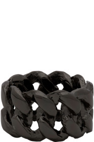 Pearls Before Swine - Gunmetal Xl Chrome Link Ring