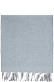 Won Hundred - Reversible Blue & Grey Wool Vanessa Doubled Scarf