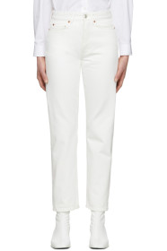 Won Hundred - White Pearl Jeans