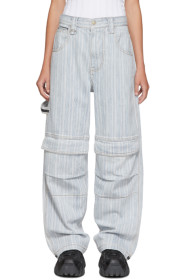 Eytys - Indigo & White Striped Titan Max Jeans